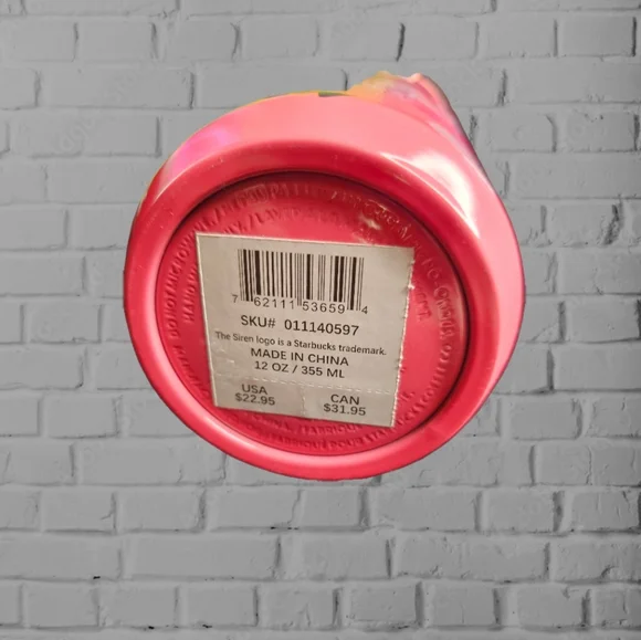 Starbucks 2023 Lunar New Year Pink Bunny Rabbit Stainless Steel Tumbler - Picture 2 of 2